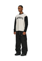 ANTIDOTE Color Stone Studded Long Sleeve Tee