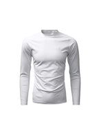 KARMANISTIC Quick Dry Stretch Fit Logo Embroidered Workout Long Sleeve Tee