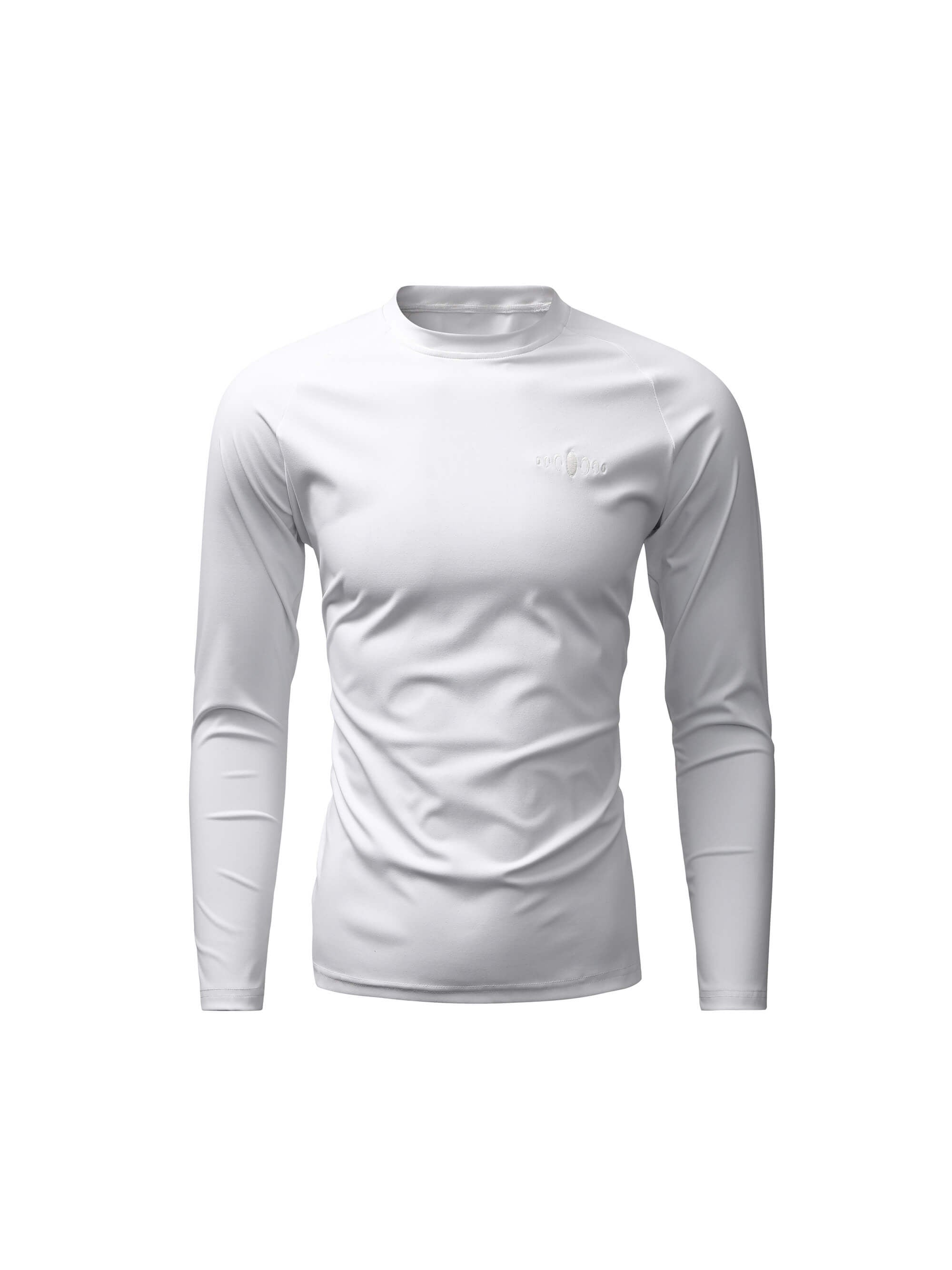 KARMANISTIC Quick Dry Stretch Fit Logo Embroidered Workout Long Sleeve Tee