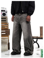 F3F Select Smoky Gray Washed Baggy Jeans