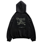 Remedy PEACE LOVE Pearl Embroidered Hoodie