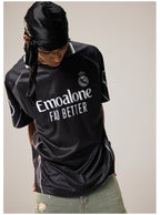 Remedy Emoalone Print Inspired Soccer Jersey Polo Shirt