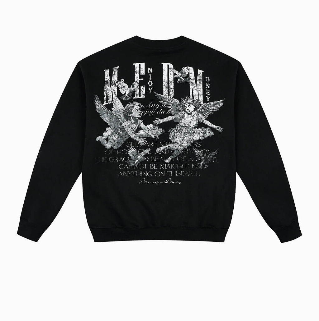 MEDM Angel Print Patch Sweatshirt