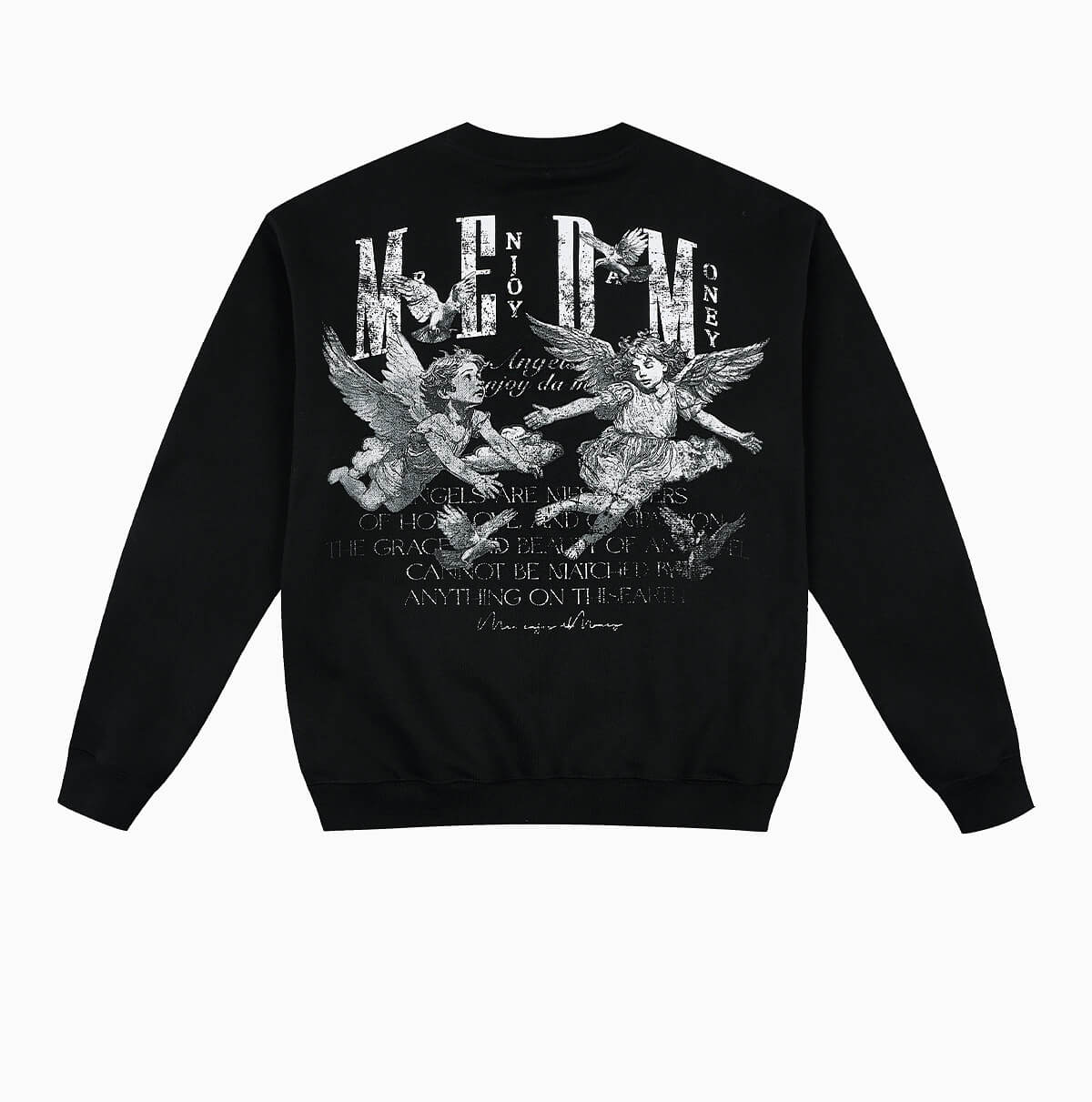 MEDM Angel Print Patch Sweatshirt