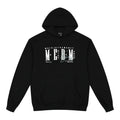 MEDM Logo Print and Embroidered Lettering Hoodie