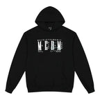 MEDM Logo Print and Embroidered Lettering Hoodie