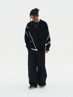 Harsh and Cruel Deconstruction Distressed Knit Sweater