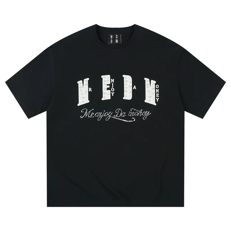 MEDM Pearl Lace Patch Embroidery Tee