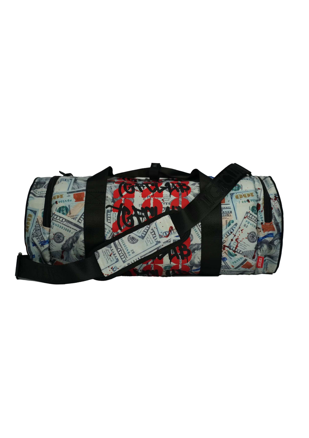 TGFCLUB Graffiti Dollar Bill All Over Printed Duffle Bag