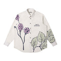 EMPTY REFERENCE Grape Leaf Fruit Print Long Sleeve Shirt