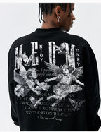 MEDM Angel Print Patch Sweatshirt