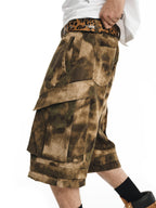NOVACAM Camouflage Multi-Pocket Baggy Cargo Shorts