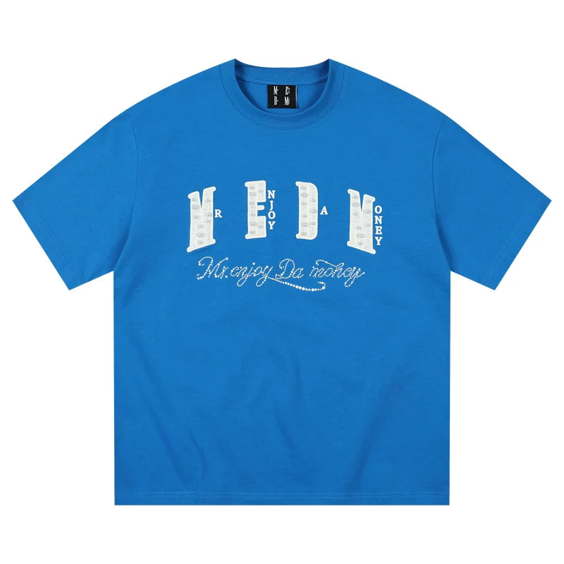MEDM Pearl Lace Patch Embroidery Tee
