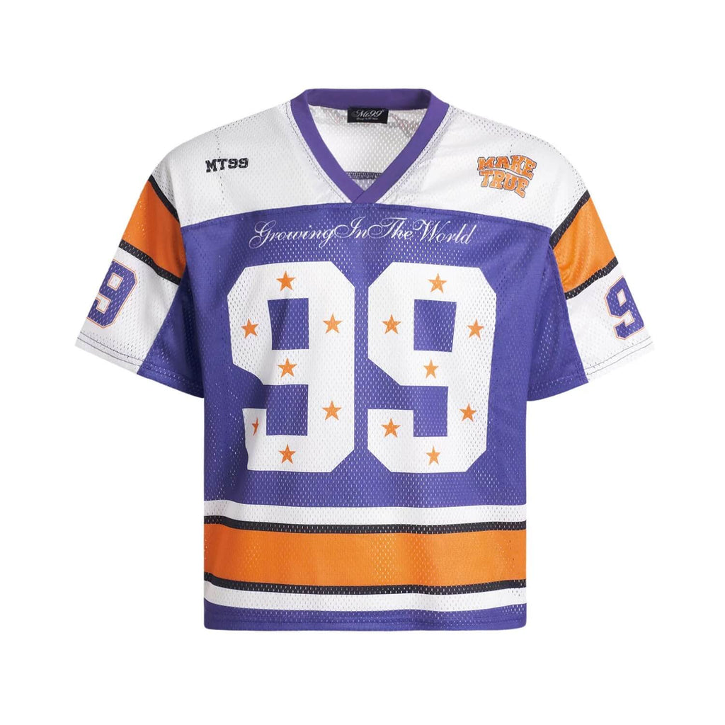 F3F Select Star 99 Numbering Color Block Mesh Short Sleeve Jersey