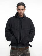 F3F Select Classic Black Washed Denim Jacket