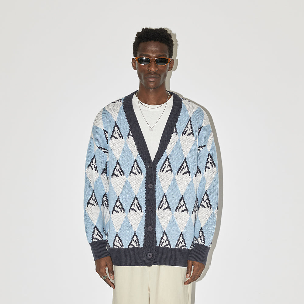 EMPTY REFERENCE Snow Mountain Stitching Cardigan