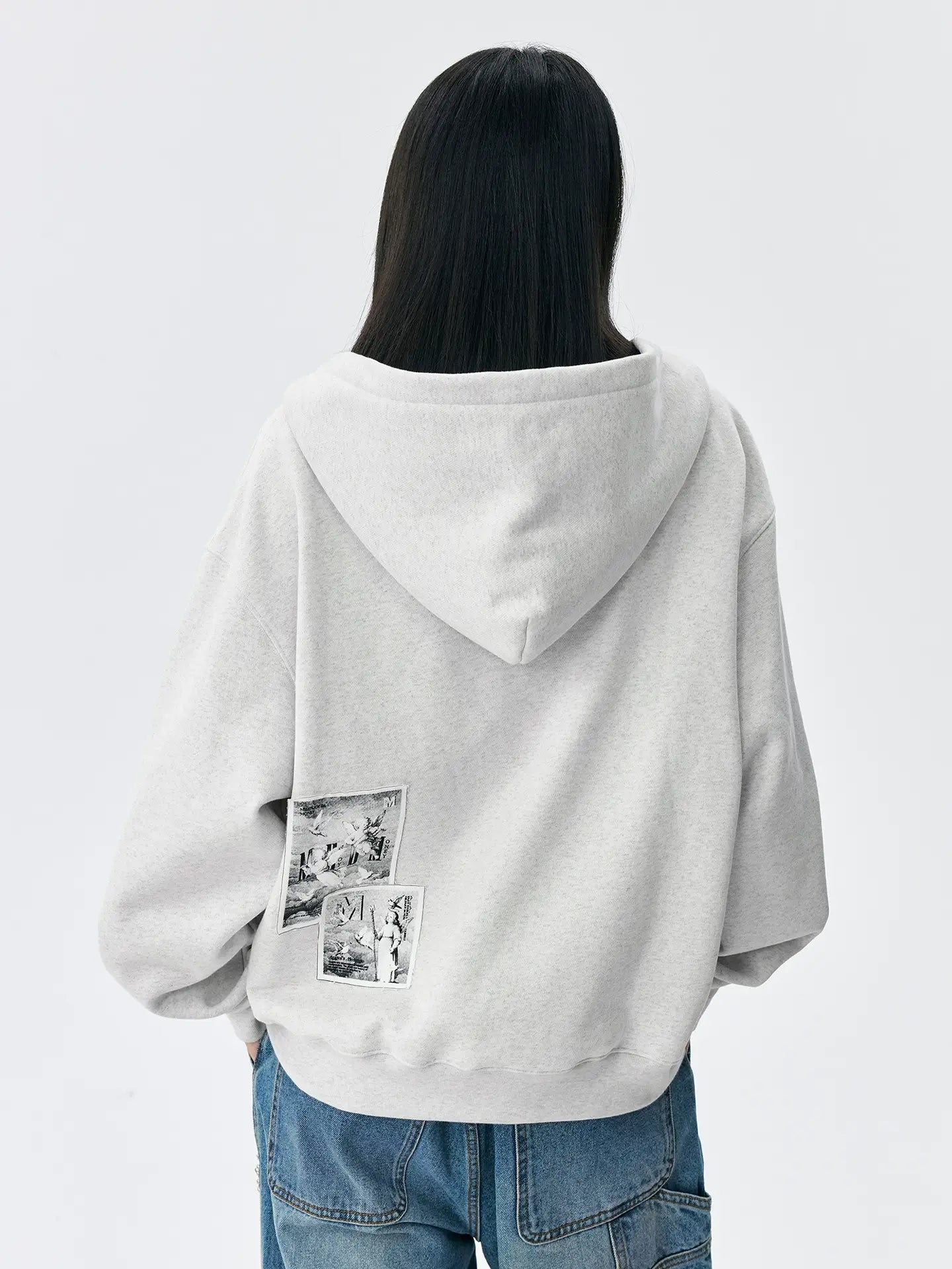 MEDM Angel Patch Zip Up Hoodie