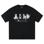 MEDM Beaded Rose Embroidery Logo Tee