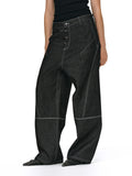 ANTIDOTE 3D Cut Stitched Denim Jeans