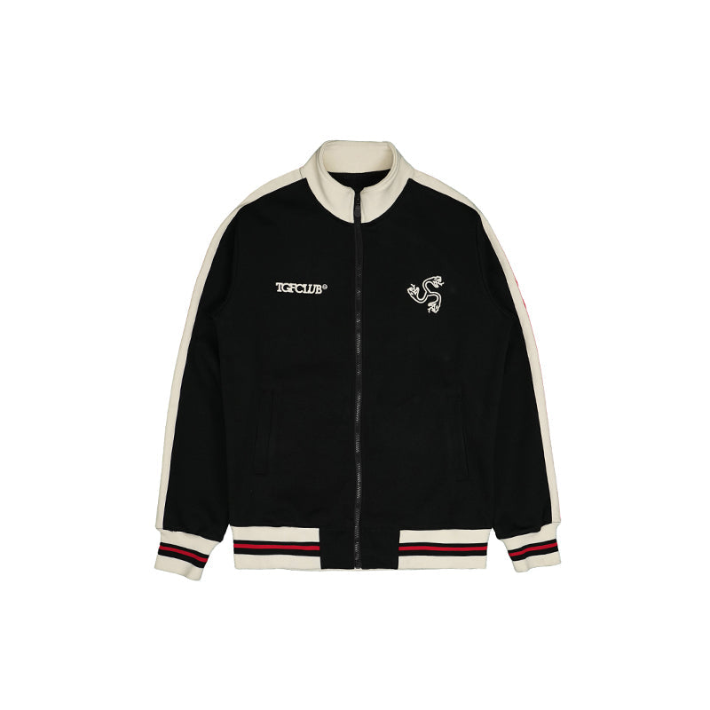 TGFCLUB Snake Design Side Stripe Track Jacket and Track Pants