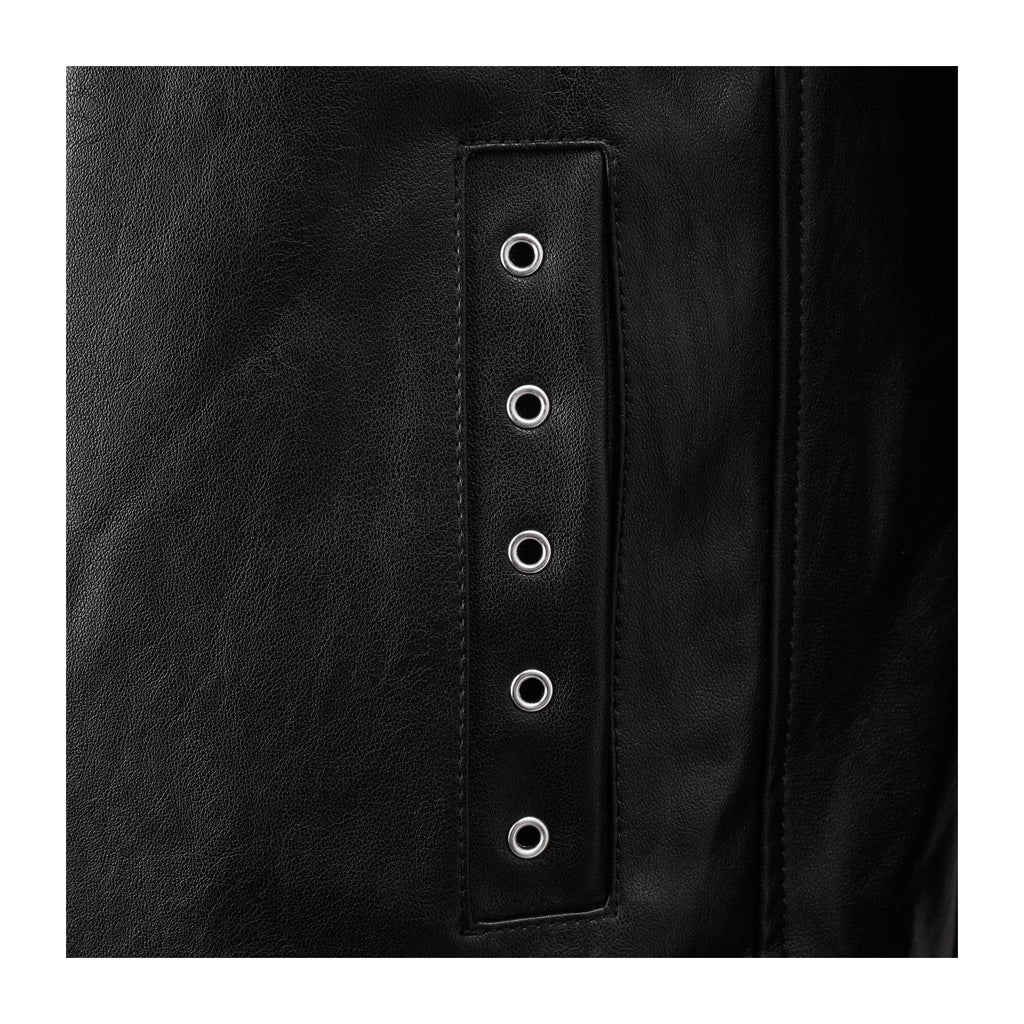 KARMANISTIC Racing Short Leather Jacket