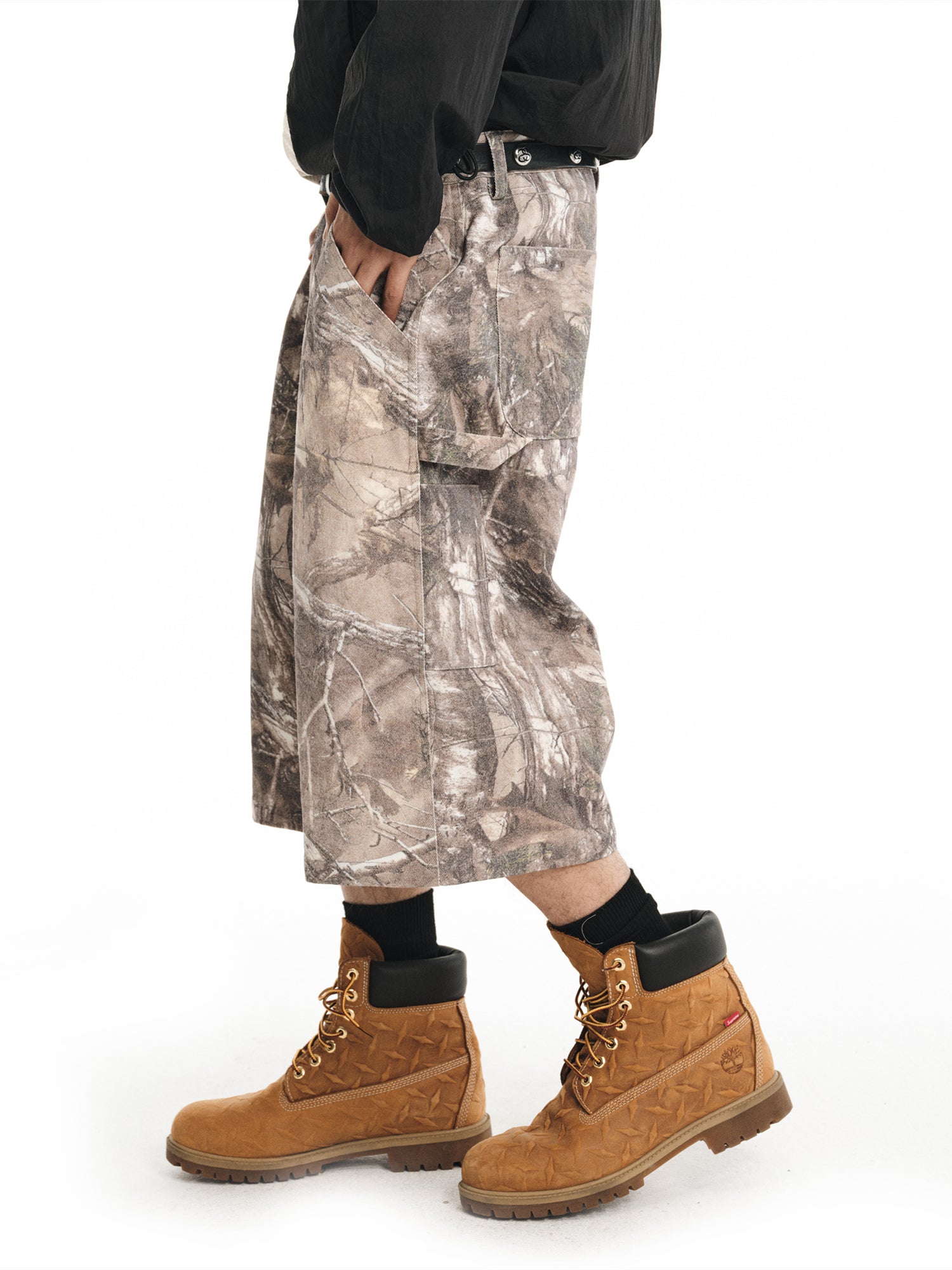 NOVACAM Tree Camouflage Work Baggy Shorts