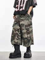 F3F Select Multi Pocket Camouflage Baggy Shorts