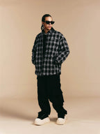 1807 Plaid Down Lined Shirt Jacket