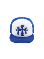 LIBERAFIT Crossbones Leather Patch Trucker Cap