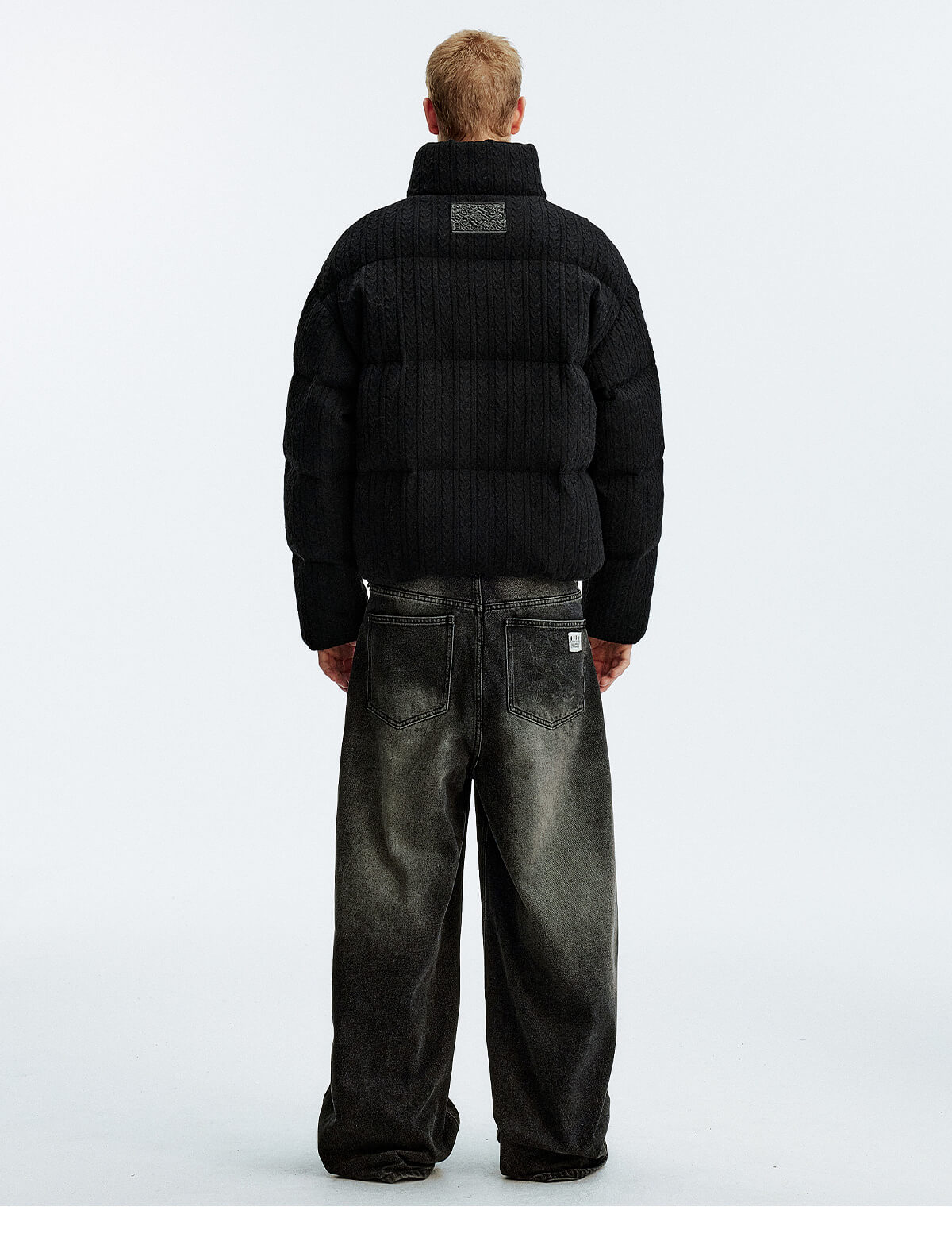 MEDM Cable Knit Down Jacket