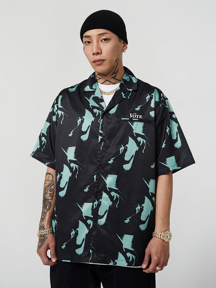 VOTE Palm Pattern Shirt