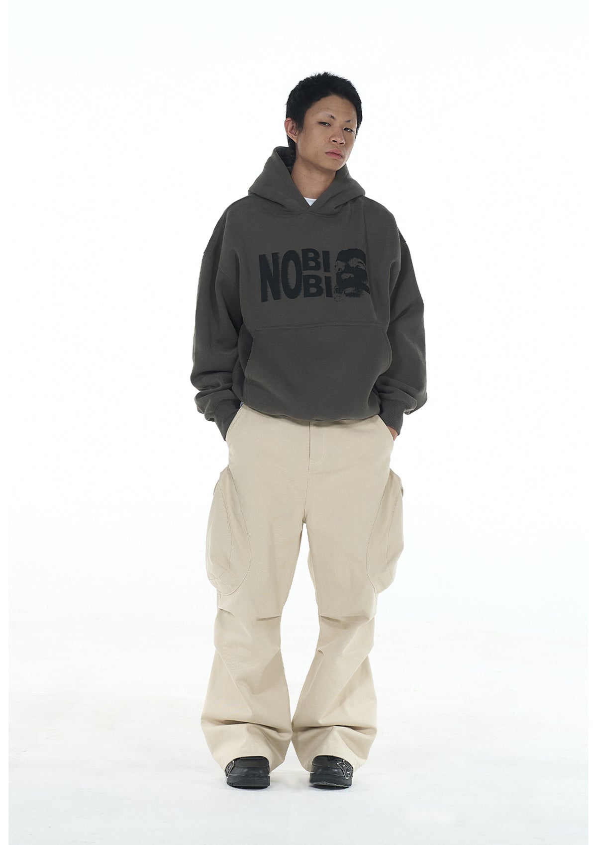 EVILKNIGHT(EK) NOBIBI Slogan Printing Hoodie