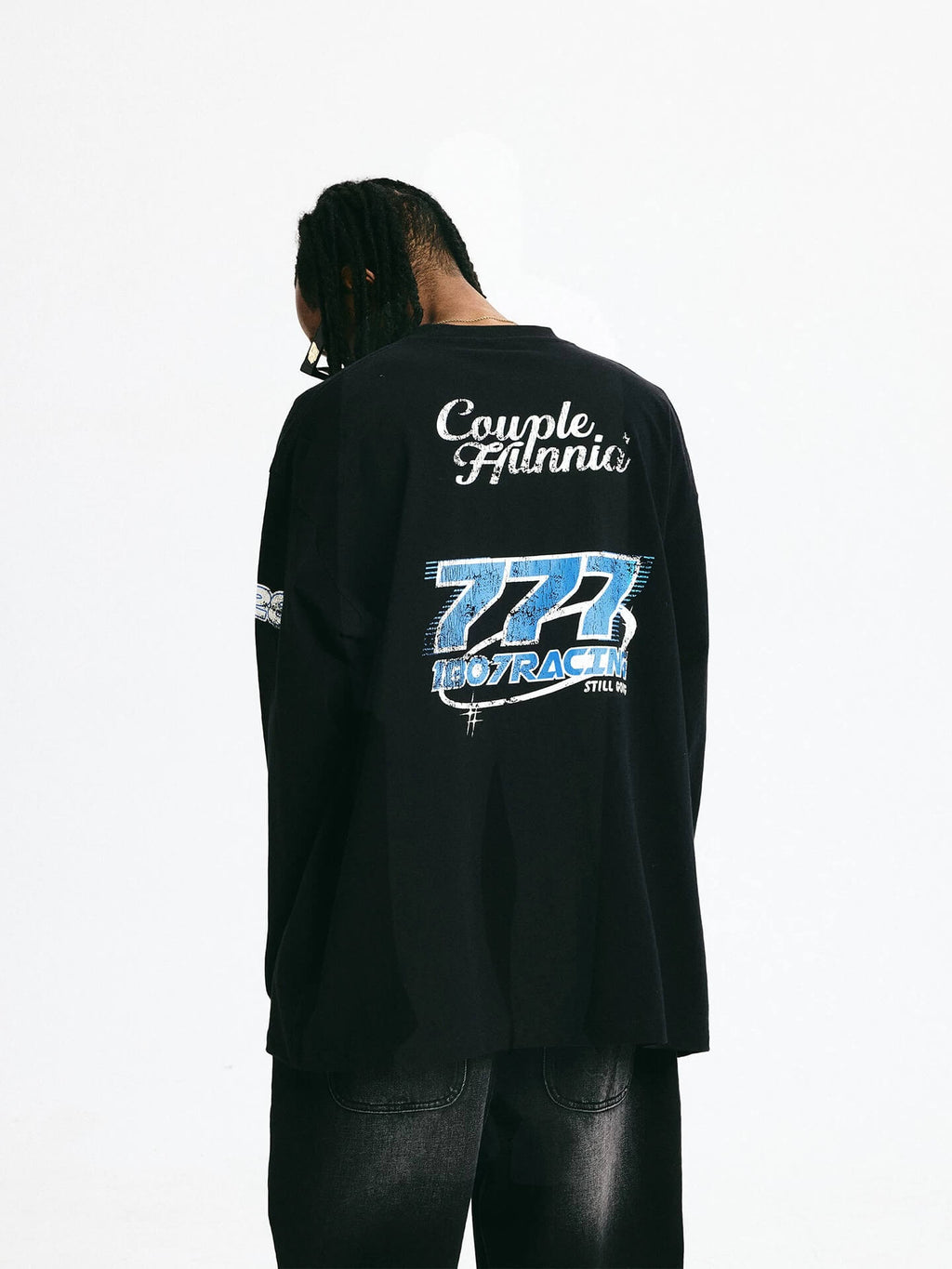 1807 × CH Dragon Head Vintage Printed Long Sleeve Tee