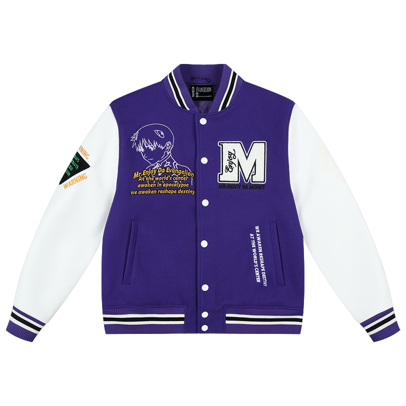 MEDM x EVA Unit-00, Unit-01, Mark.06 Leather Varsity Jacket