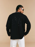 1807 Glossy Logo Print Long Sleeve Tee