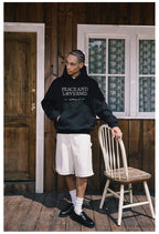 Remedy PEACE LOVE Pearl Embroidered Hoodie