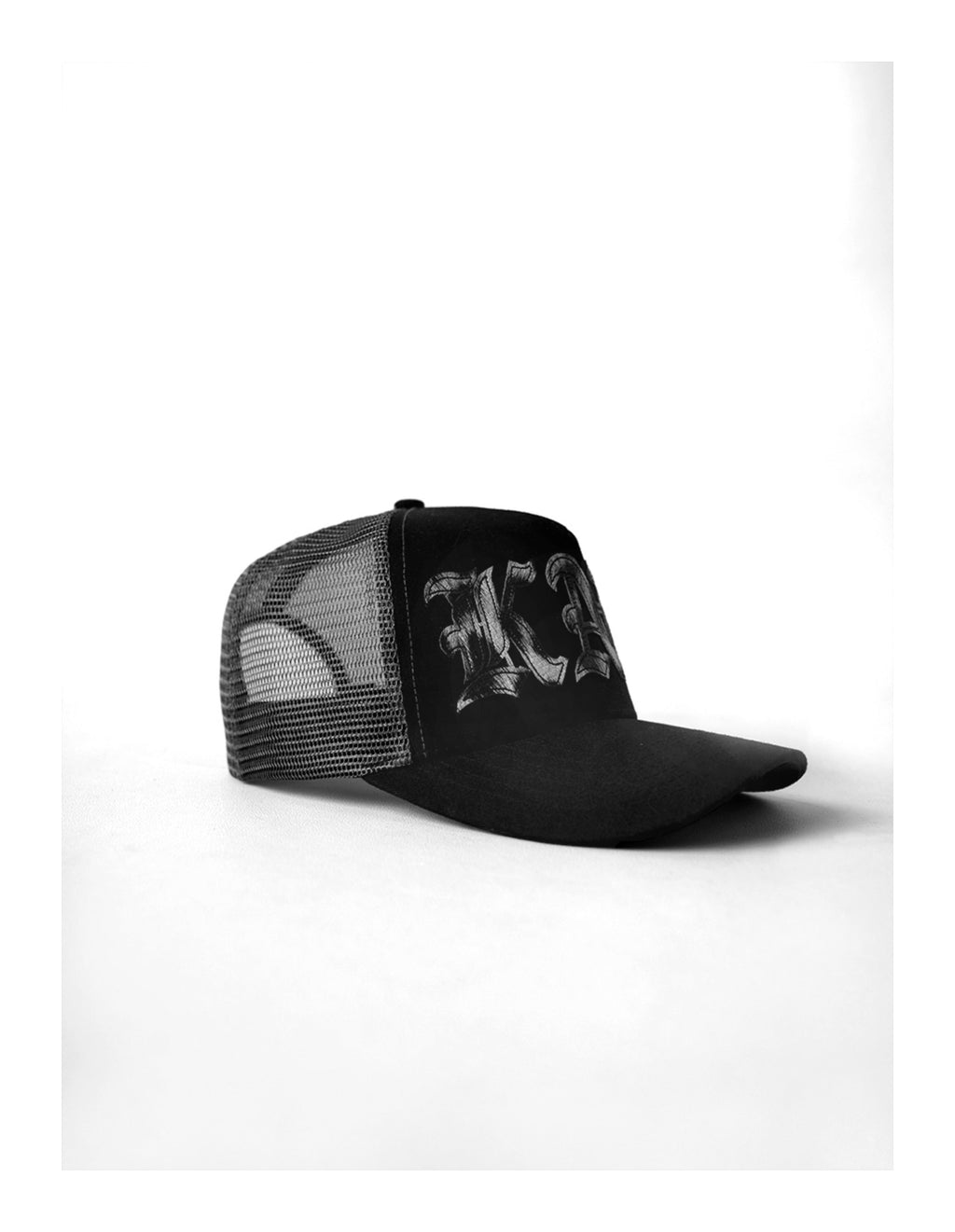 KARMANISTIC Embroidered Letters Trucker Hat