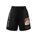 YADcrew Parody Print Washed Sweat Shorts