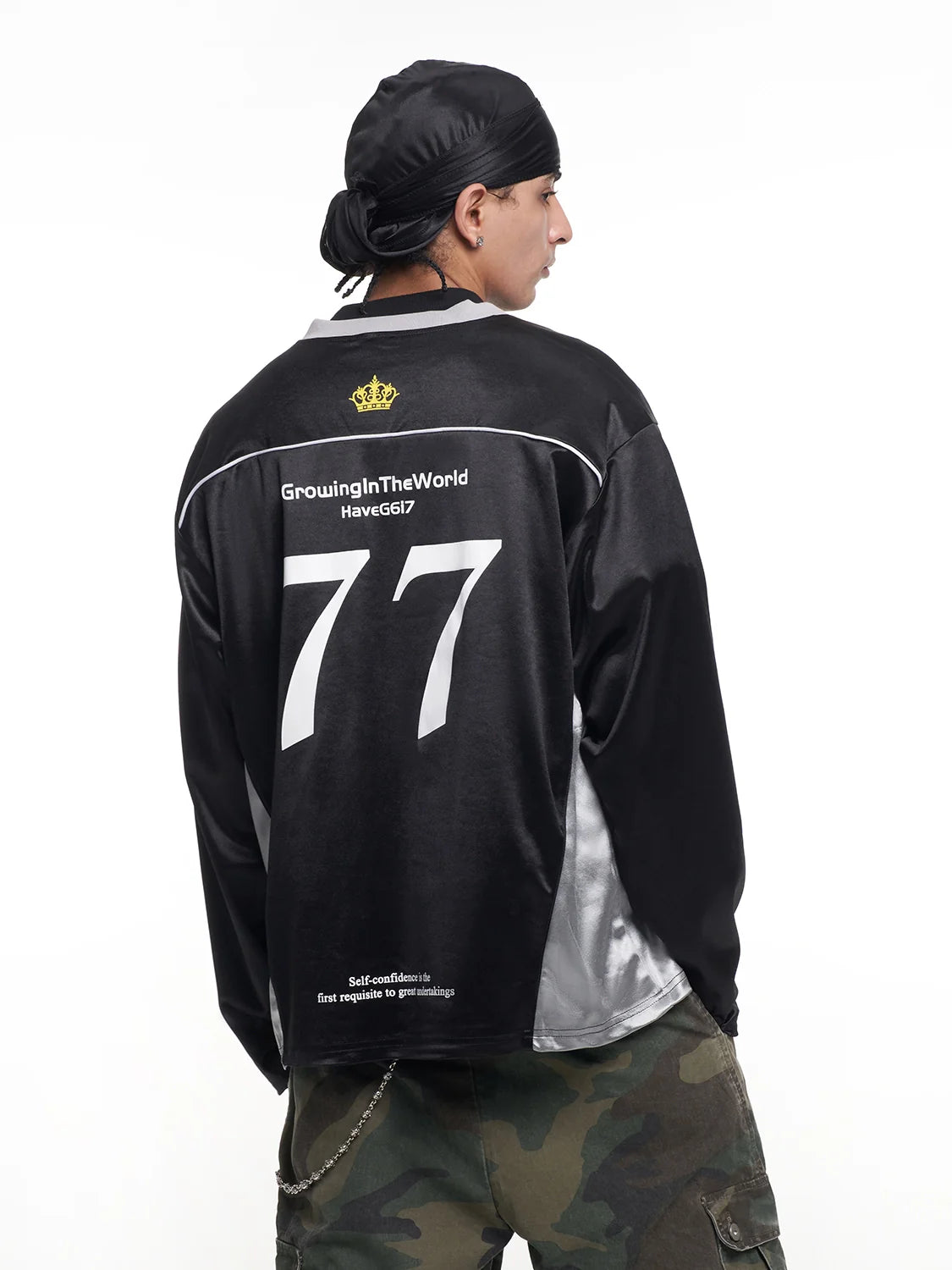 F3F Select Number 7 Crown Badge Long Sleeve Hockey Jersey