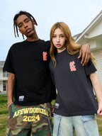AFGK Metal Music Embroidered Label Printed Tee
