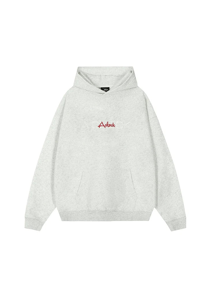 Achock Logo Floral Embroidered Hoodie