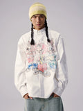 Remedy Cartoon Print Long Sleeve Shirt