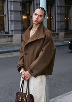 STEEPC Pure Wool Mid Length Coat