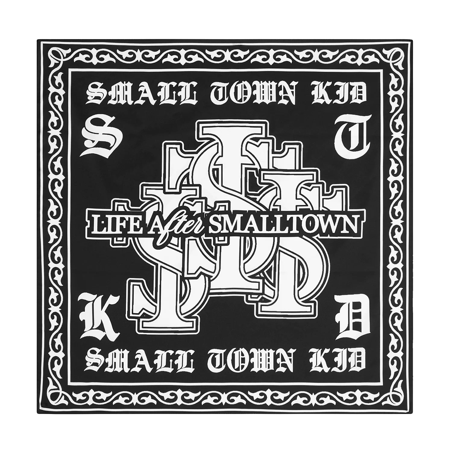 Small Town Kid Logo Lips Square Scarf / Bandana