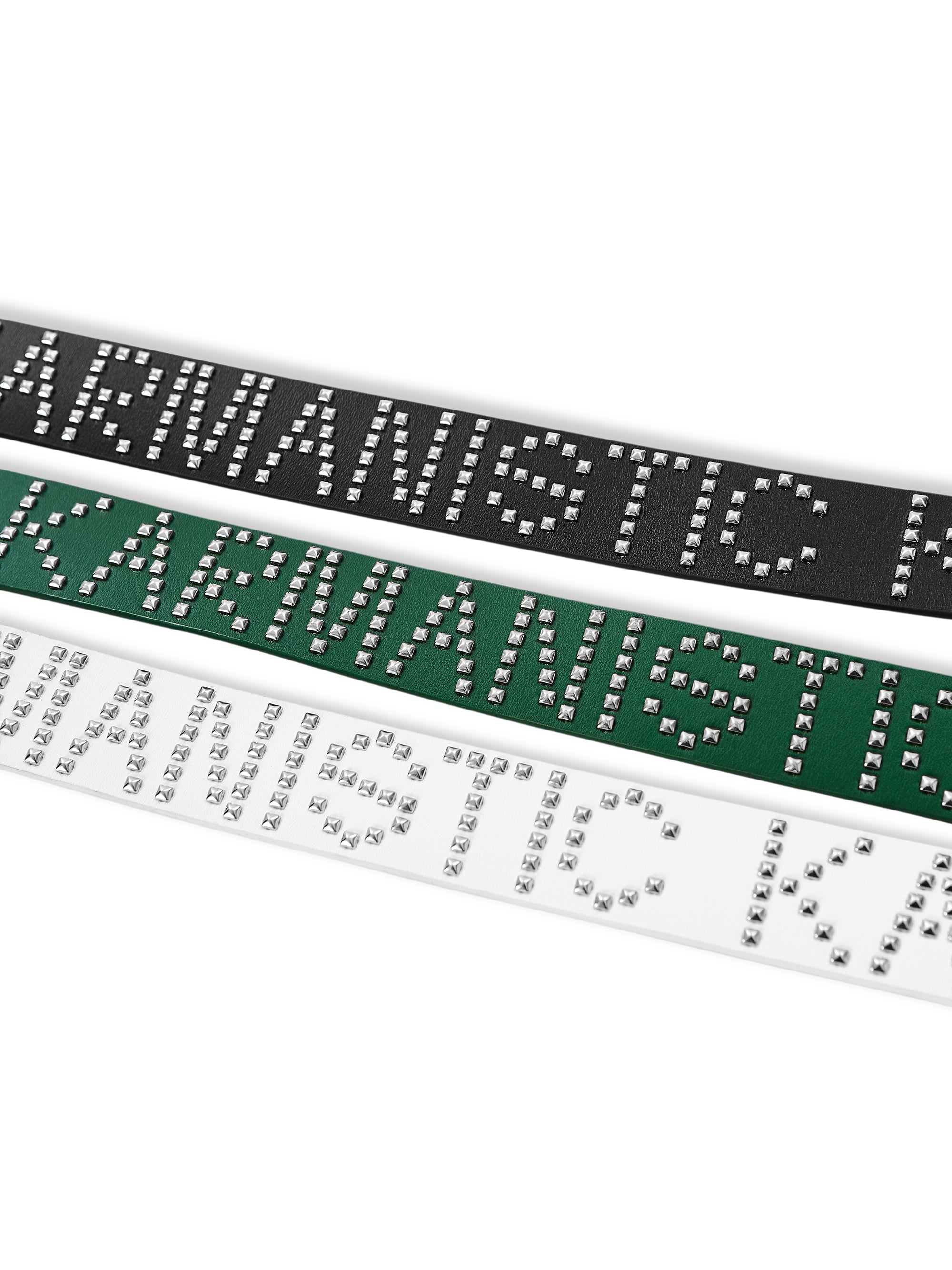 KARMANISTIC Punk Studded Logo Belt