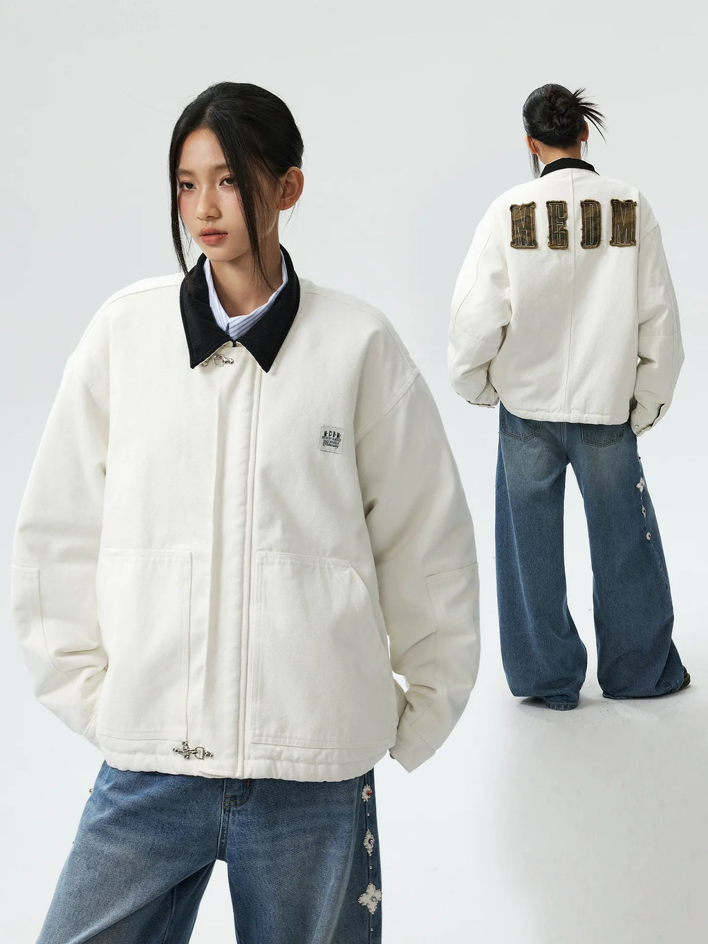 MEDM Camouflage Logo Patch Detroit Jacket