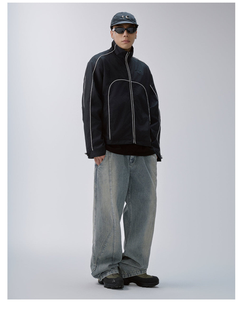F2CE Color Block Patchwork Track Jacket