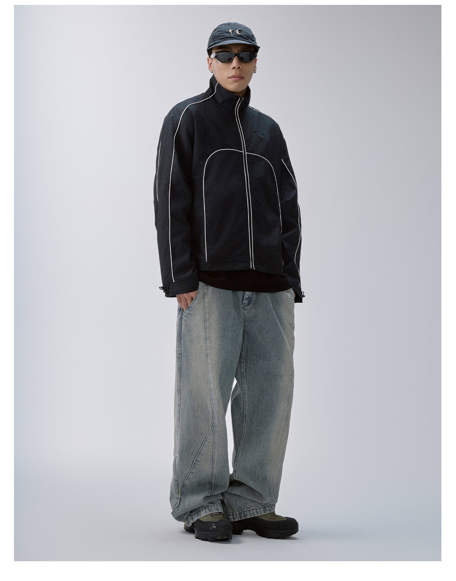 F2CE Color Block Patchwork Track Jacket