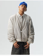 MEDM Crinkled Nylon MA-1 Bomber Jacket