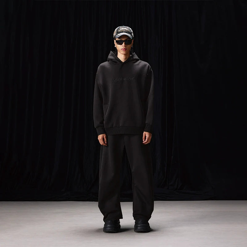 Labt Wool Air Layer Embroidered Hoodie